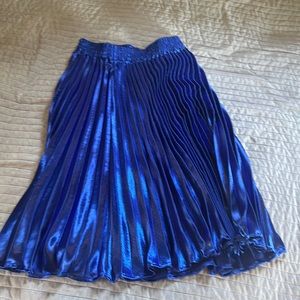 Beautiful blue pleated skirt